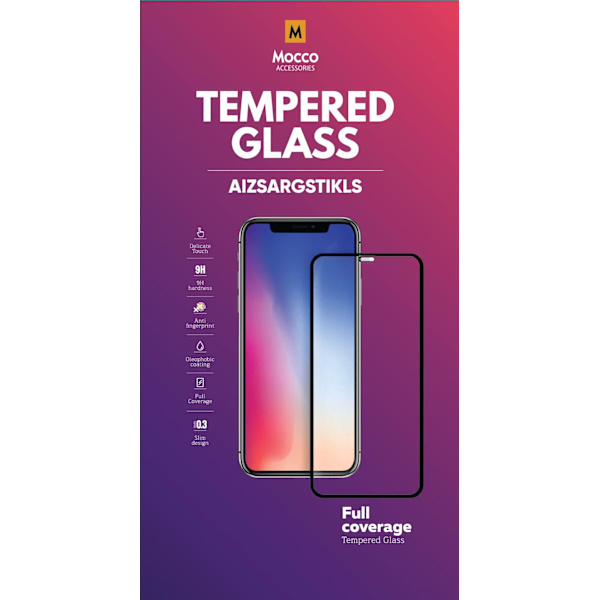 Mocco Full Face / Full Glue Tempered Glass Full Coveraged with Frame Apple iPhone XR / iPhone 11 Black