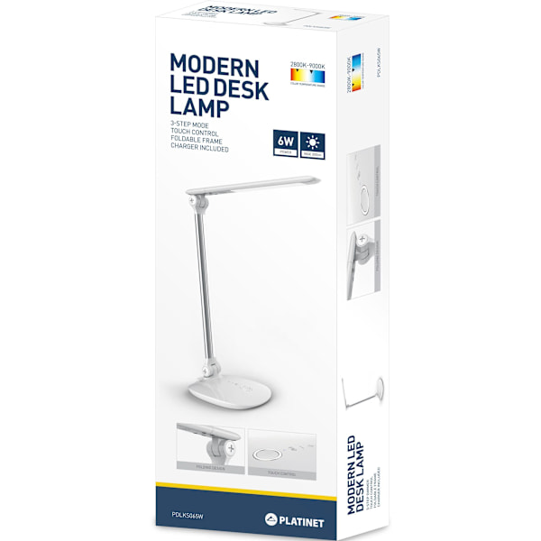 Platinet desk lamp PDLKS065W 6W Chrome Silver (44393)