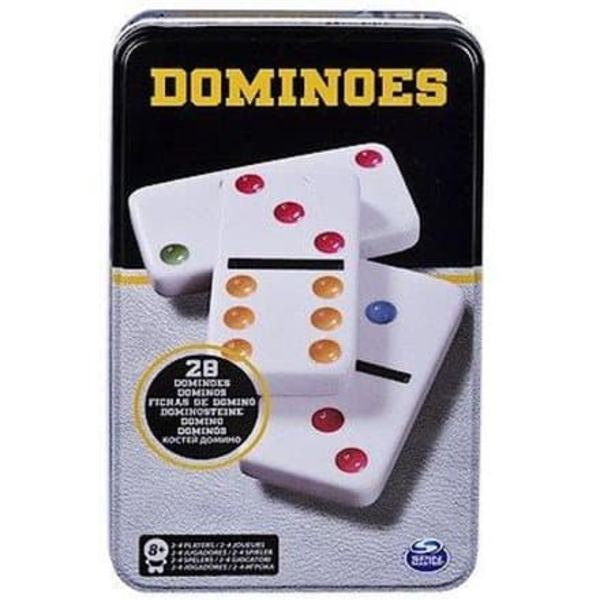 SPINMASTER GAMES Dominoes, in tin, 6033156