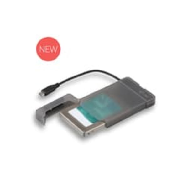 MySafe USB-C 3.1 Gen. 2 Easy zewnętrzna obudowa na dysk 2,5" 9,5mm SATA I/II/III HDD Sort