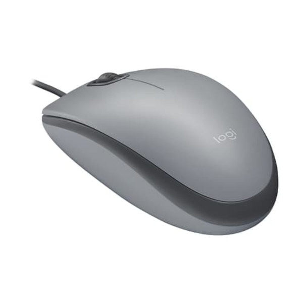 LOGITECH M110 Silent - MID GRAY - USB - N/A - EMEA-808 - AKOYA HANGTAB BOX M110S Grafitt, Grå