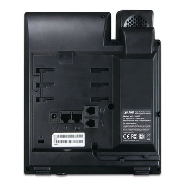 Planet VIP-1260PTVoIP telefon, HD audio G.722/Opus, barevný LCD, Auto Provision, Dual GbE LAN, PoE, CZ menu