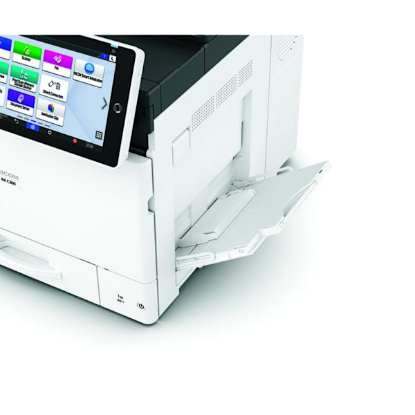 Multifunctional laser color Ricoh IMC300, A4, Functii:Impr|Scan|Cop,Viteza Print Mono:30ppm,Viteza Print color:30ppm,Conectiv:USB|Ret|WiFi,Duplex:Da,A Sort, Hvid