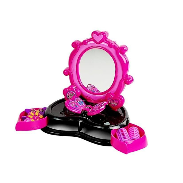 Dressing table barber braid device with sounds and lights