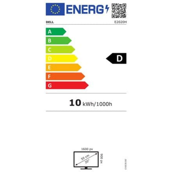 DELL E2020H/ 20" LED/ 16:9/ 1600x900/ 1000:1/ 5ms/ DP/ VGA/ černý/ 3YNBD on-site