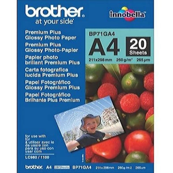 Papper Brother BP71GA4 20 ark, Glossy, A4