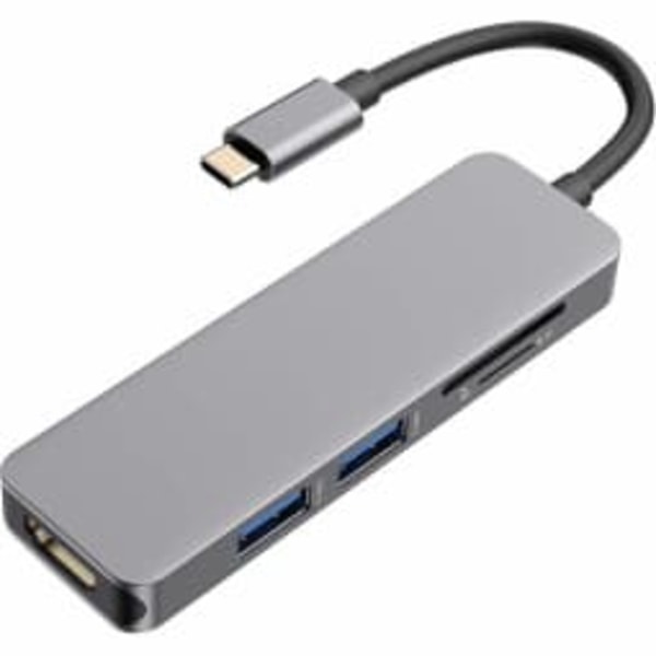 RoGer USB-C Hub 5in1 USB 3.0 x2 / HDMI / SD card reader / TF card reader