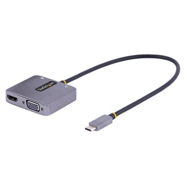StarTech.com USB-C Video Adapter 122-USBC-HDMI-4K-VGA - HDMI / VGA / Audio / USB-C Grå