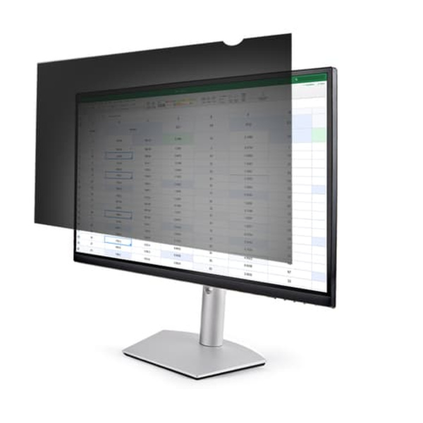 StarTech.com Monitor Privacy Screen for 27 inch PC Display, Computer Screen Security Filter, Blue Light Reducing Screen Protector Film, 16:9 WideScree Gjennomsiktig