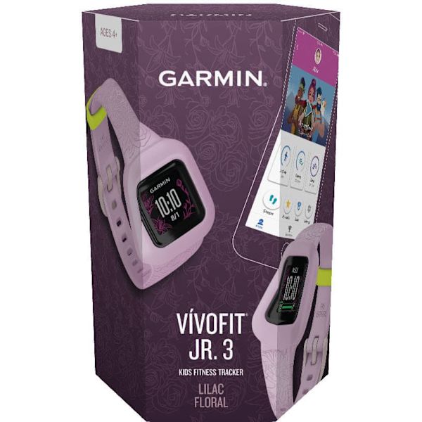 Garmin activity tracker for kids Vivofit Jr.3, lilac floral