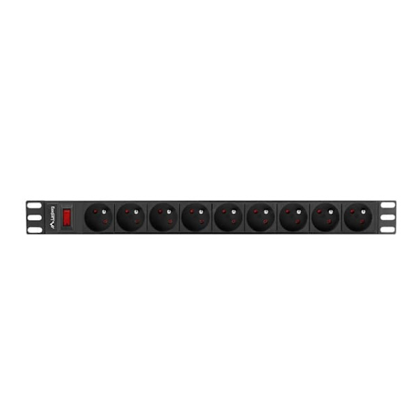 LANBERG POWER STRIP RACK 19" (1U, 16A, 9X 230V PL)