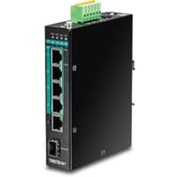 6PORT HARDENED INDUST GIGABIT/POE+ LAYER 2 MND DIN-RAIL SWITCH