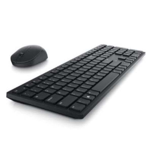 Dell | Keyboard and Mouse | KM3322W | Keyboard and Mouse Set | Wireless | Batteries included | Russian | Black | Wireless connection