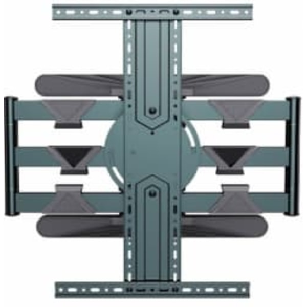 Gembird | Wall mount | WM-80STR-01 | Tilt, swivel, rotate | 40-80 " | Maximum weight (capacity) 50 kg | Black Stål