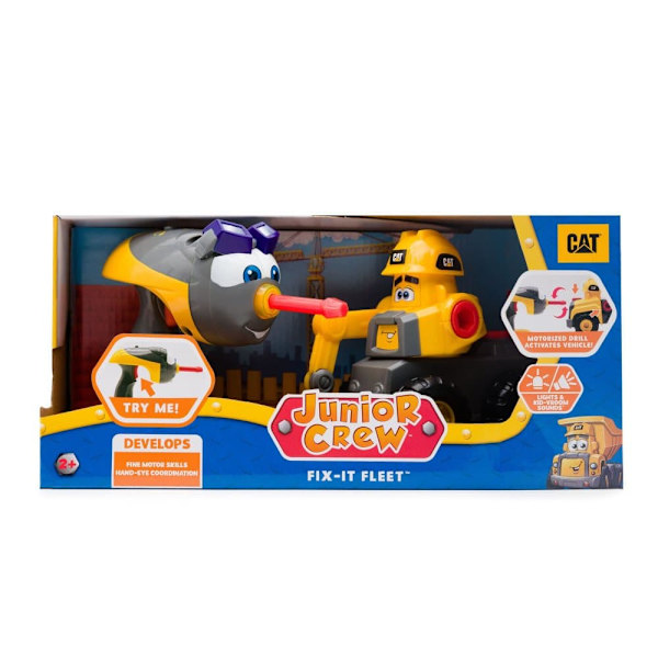 CAT vehicle with lights and sounds Junior Crew, assortment, 83196