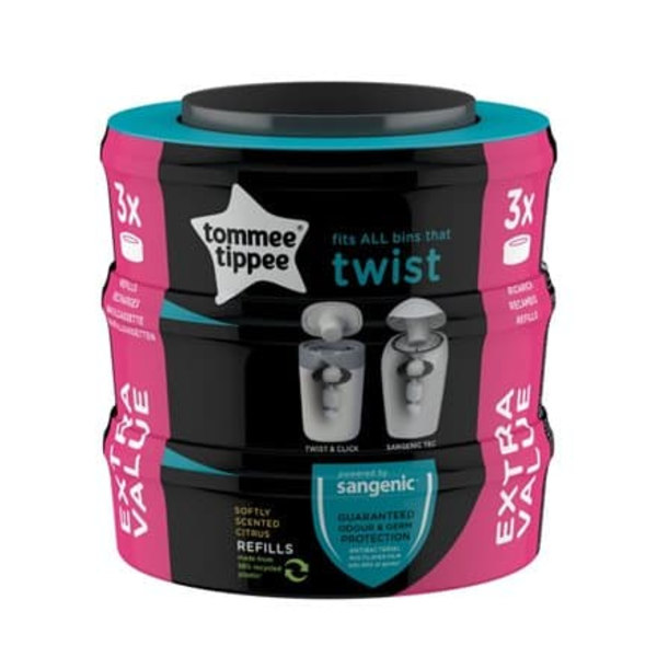 TOMMEE TIPPEE cassette Sangenic Twist Refil, 3psc., 85100702