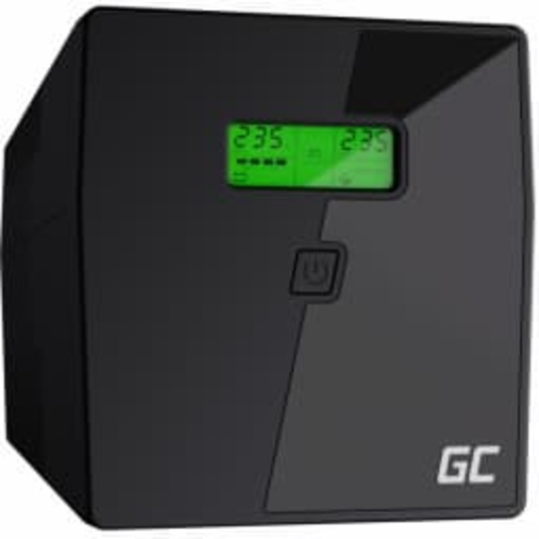 Green Cell UPS08 uninterruptible power supply (UPS) Line-Interactive 1000 VA 700 W 4 AC outlet(s) Svart