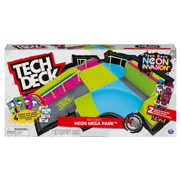 TECH DECK Set Neon mega ramp X-Connect