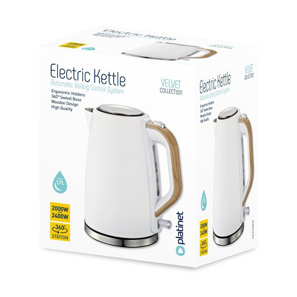 Platinet kettle PEKVWW, white
