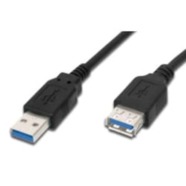 1.8M USB 3.0 CABLE A-A /M-F BK