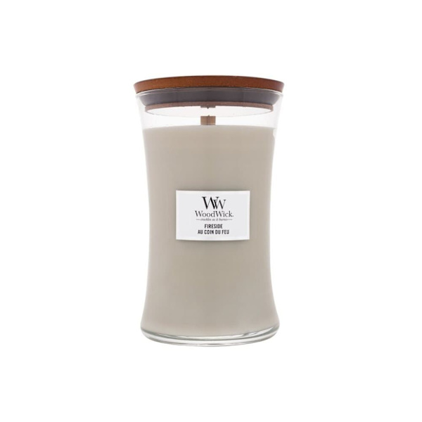 WoodWick Large Hourglass Candles Scented Candle Fireside 610 g