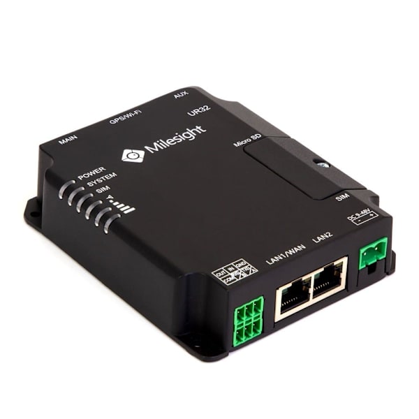 Milesight 4G Industrial Router UR32 Pro WiFi4 UR32-L04EU-W Sort