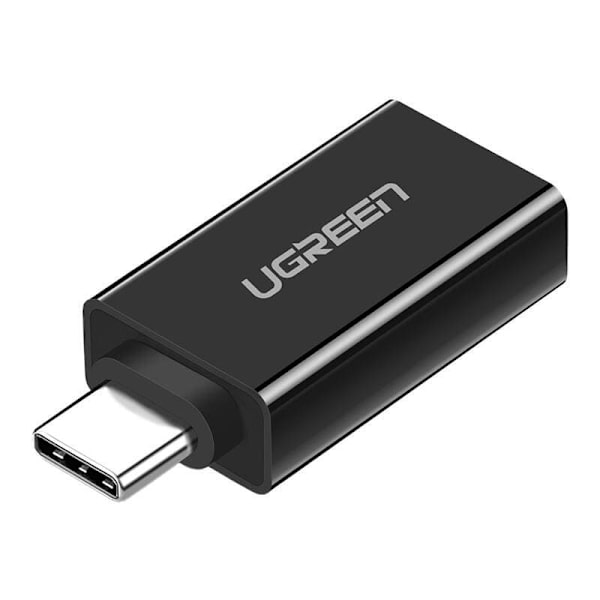 ADAPTOR Ugreen, "US173", USB 3.0(M) la USB Type-C(T), 5Gbps, PVC, negru "20808" (timbru verde 0.08 lei) - 6957303828081 Sort