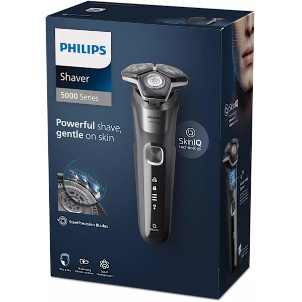 Philips | Shaver | S5887/30 | Operating time (max) 60 min | Wet & Dry | Lithium Ion | Charcoal Gray