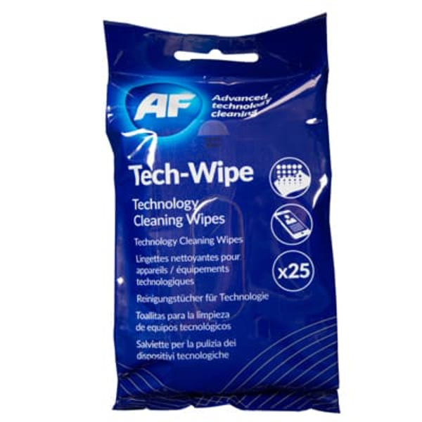 Tech Wipes - Cleaning wipes for technology devices 25psc AF