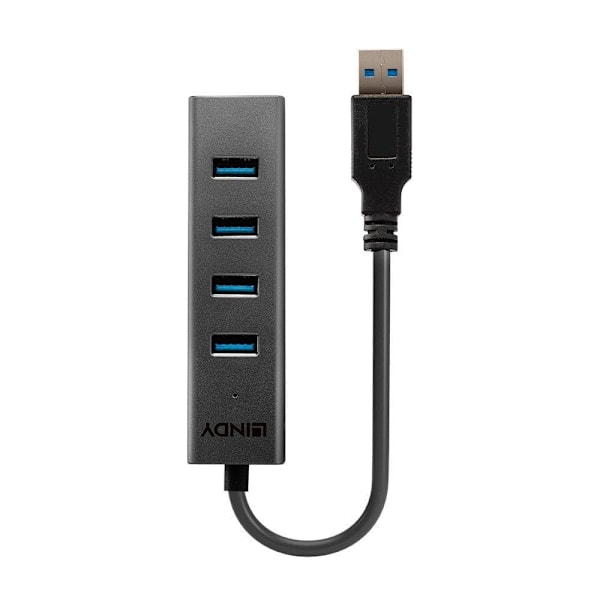 HUB USB Lindy 4 Port USB 3.0 "LY-43324" (timbru verde 0.18 lei)
