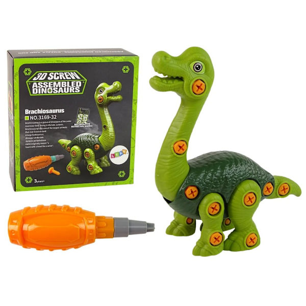 Brachiosaurus Dinosaur to Disassemble Green