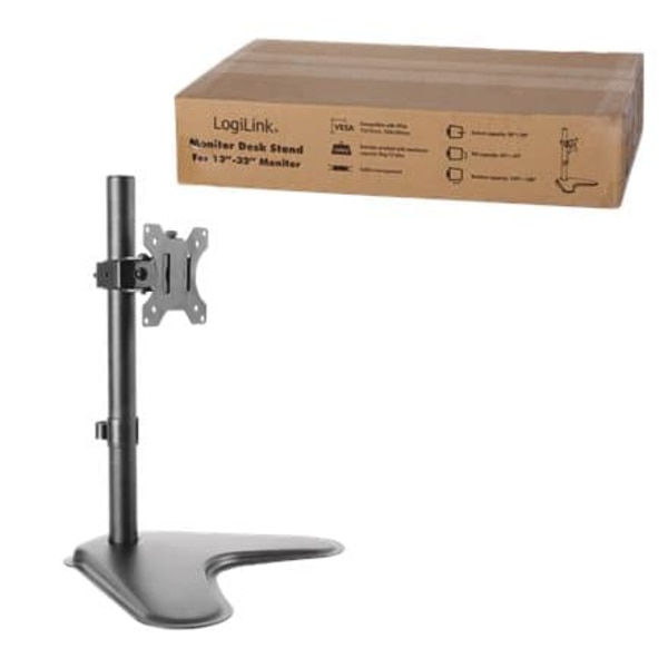 Logilink | Desk Mount | BP0044 | 13-32 " | Maximum weight (capacity) 8 kg | Black
