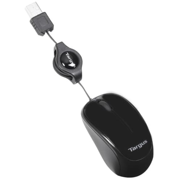 Targus Compact Blue Trace Travel Mouse - Black Svart