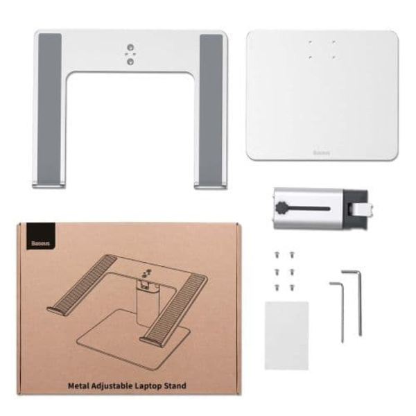 Laptop stand Baseus 11-17", adjustable (silver)