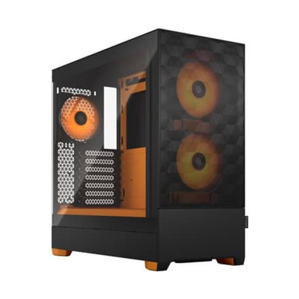 Fractal Design | Pop Air RGB | Side window | Orange Core TG Clear Tint | ATX, mATX, Mini ITX | Power supply included No | ATX Svart, Orange