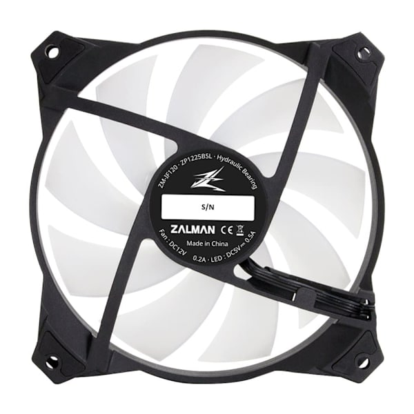 Zalman ventilátor ZM-IF120 / 120mm / ARGB / 3-pin / bíločerný