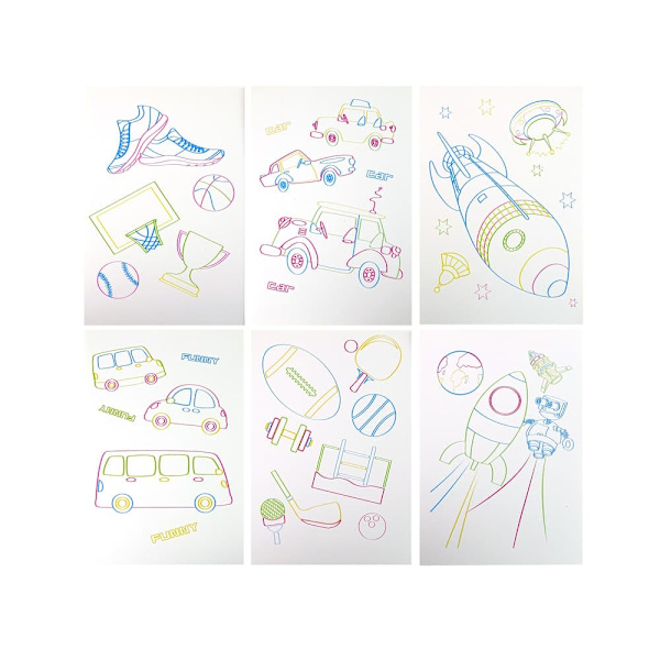 Magic Illuminated 3D Whiteboard Glasses Blue