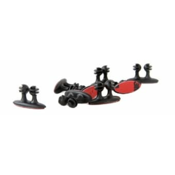 Gembird Self adhesive cable clips 8 pcs black