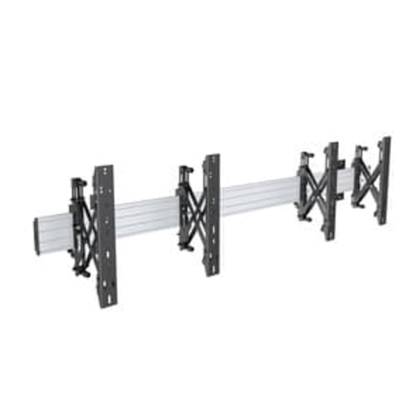 Multibrackets M Wallmount Pro MBW2U Push In Pop Out Black | VESA 100x100-600x400 | Max 30kg | Black
