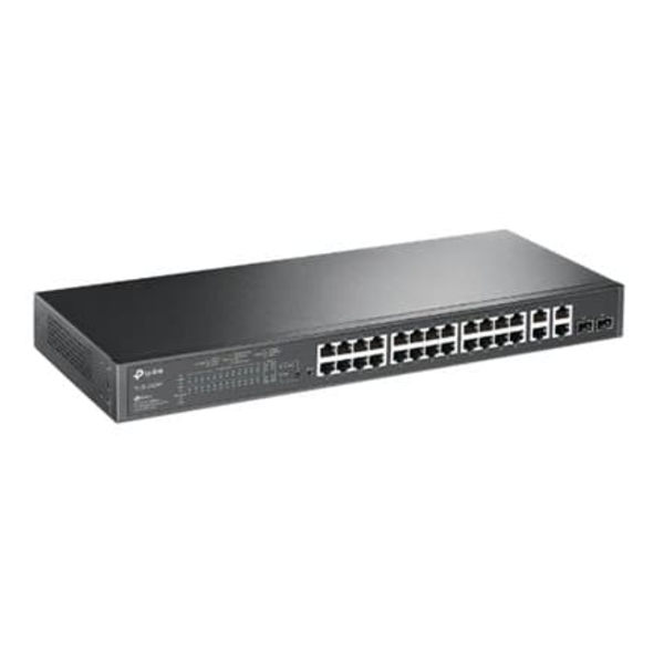 24-PORT POE SMART SWITCH/24X RJ+4X RJ+2X SFP