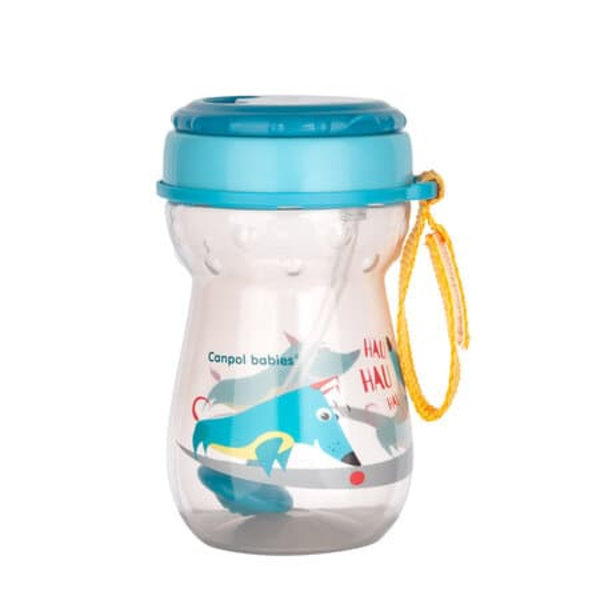 CANPOL BABIES innovative sport cup with flip-top straw 350ml, 56/518