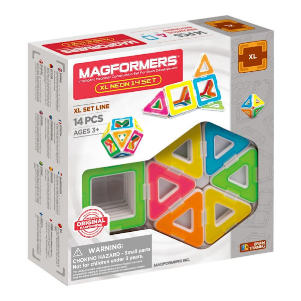 MAGFORMERS XL Neon 14 Set