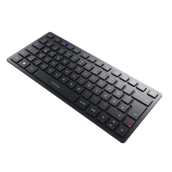 CHERRY KW 9200 MINI keyboard Universal USB + RF Wireless + Bluetooth QWERTZ German Black Svart