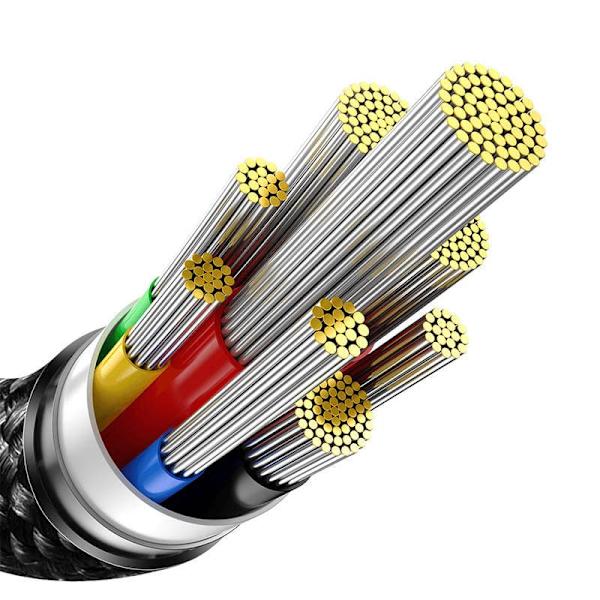 CABLU alimentare si date Baseus Tungsten Gold, Fast Charging Data Cable pt. smartphone, USB Type-C la USB Type-C PD 3.1, 240W, braided, 3m, negru "CAW