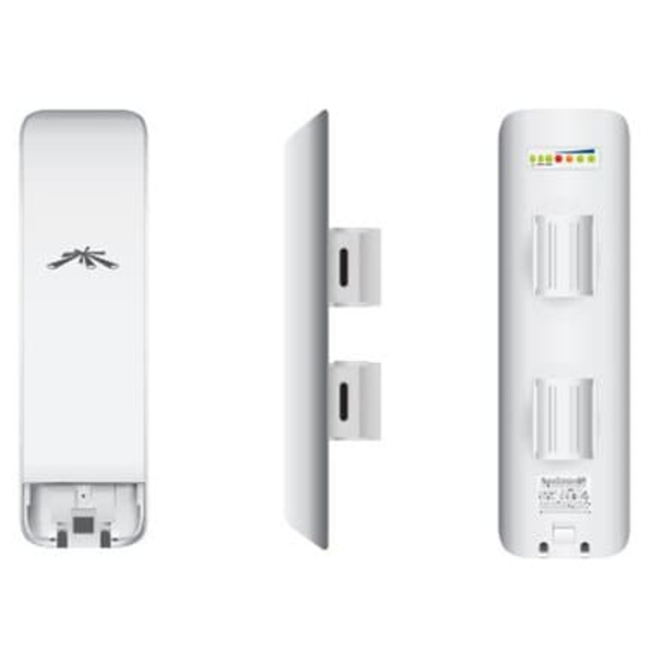Ubiquiti NanoStation NSM5, 5 GHz, 150+ Mbps, range 15+ km, 16.1 dBi, Pole Mounting kit included, Power method - Passive Power over Ethernet,airMAX,EU