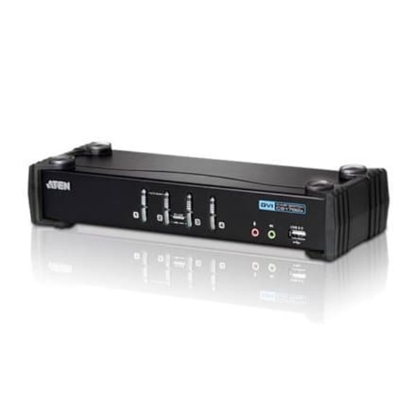 Aten 4-Port USB DVI/Audio KVMP Switch | Aten | 4-Port USB DVI/Audio KVMP™ Switc Sort