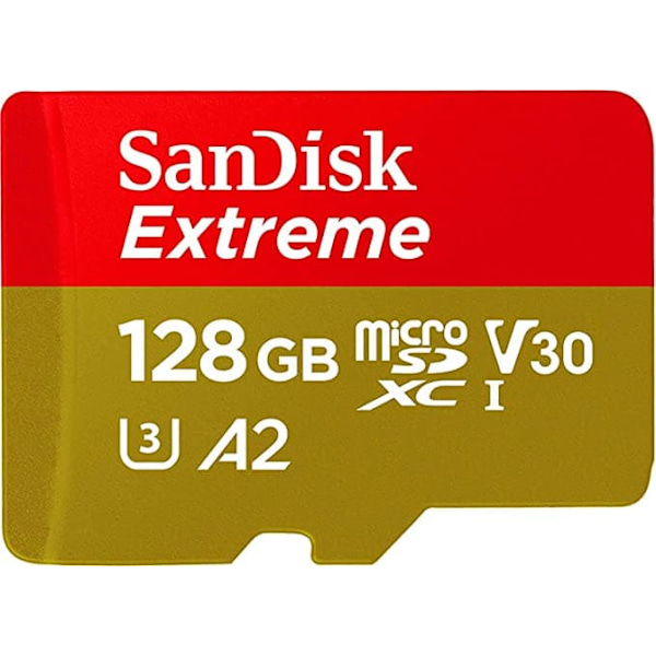 SanDisk Extreme 128 GB MicroSDXC UHS-I Class 10 + adapter