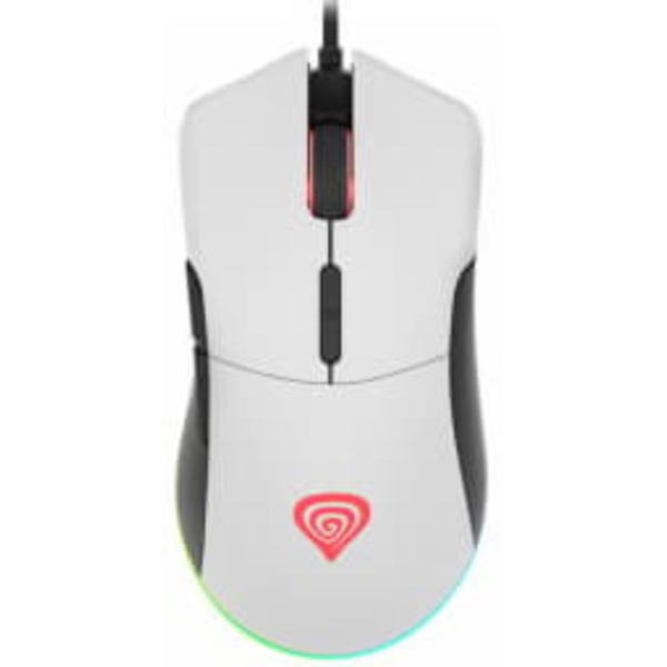 Mysz Krypton 290 6400DPI podświetlenie RGB Biała Valkoinen