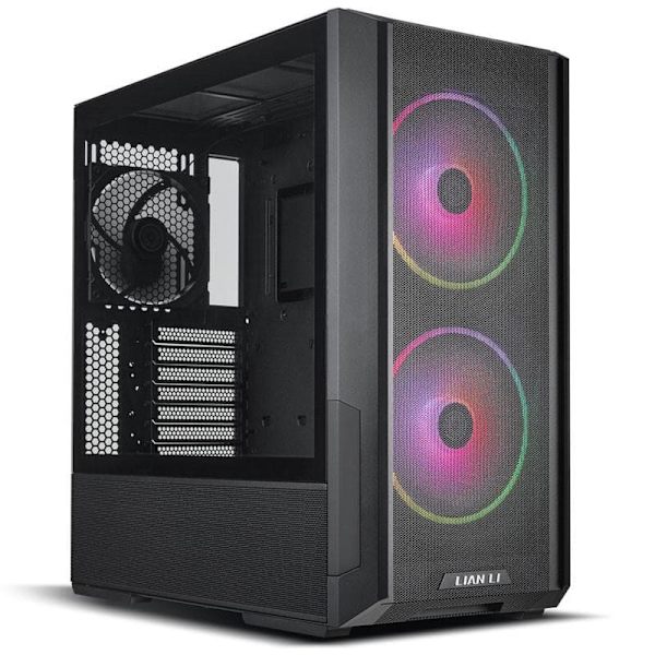 Case|LIAN LI|LANCOOL 216RX BLACK|MidiTower|Case product features Transparent panel|ATX|EATX|MicroATX|MiniITX|Colour Black|G99.LAN216RX.00 Svart