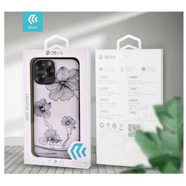 Devia Crystal Flora case iPhone 12 Pro Max silvery